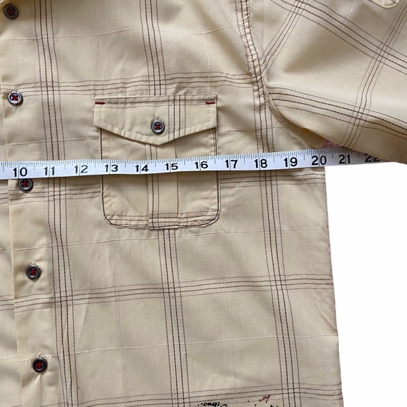 Moto Boys Casual Button Up Yellow Shirt 18/20 - Picture 9 of 11